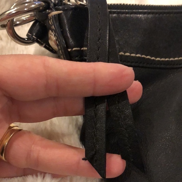 Coach Black Leather Hobo Shoulder Bag - Picture 12 of 12